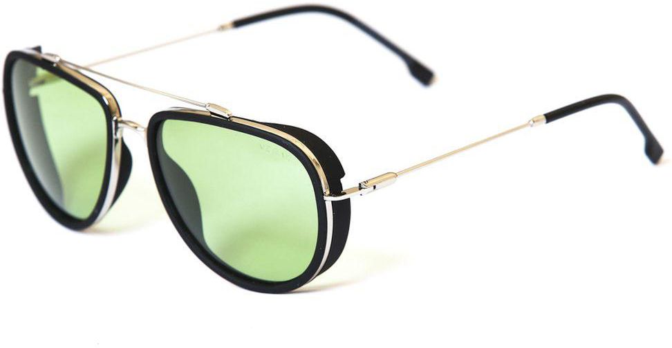 Vegas Men's Sunglasses V2045 - Silver & Light Green