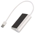 Aluminum 4 Port USB 3.0 Hub 5Gbps High Super Speed Adapter Cable For PC Laptop Silver