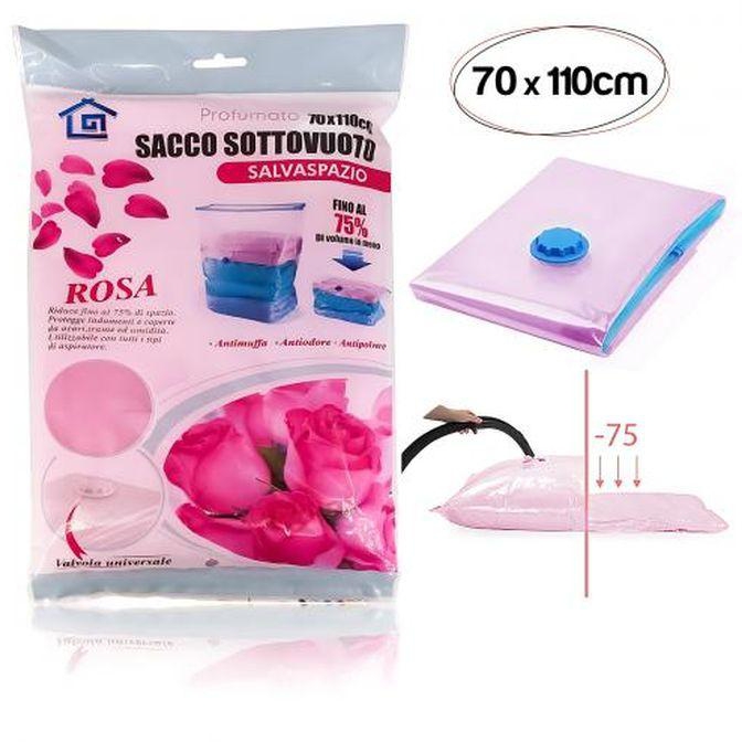 Perfumed Vacuum Seal Storage Bag - 70 * 110 Cm - Pink