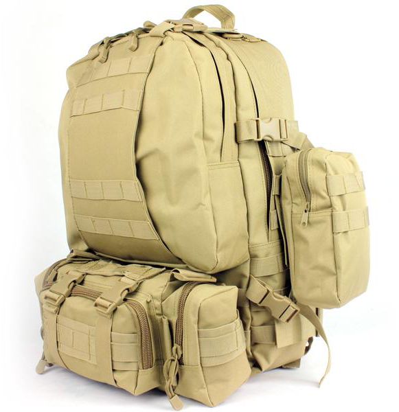 Deltacs 3-Day Assault Tactical Camping Backpack (Tan)