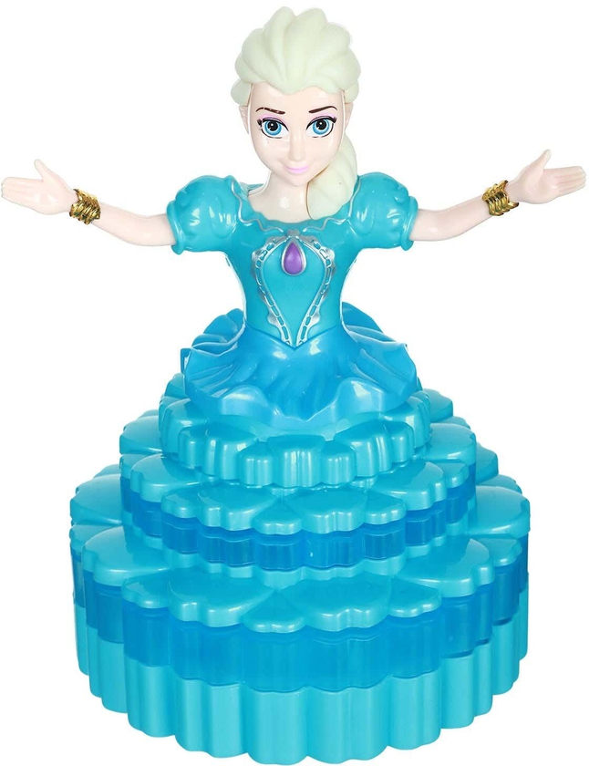 Get Carol For Toys Moving Ramadan Lantern In The Shape Of A Princess Doll, Sound And Light - Light Blue with best offers | Raneen.com