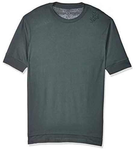Armani Exchange Men's 3GZTLG T-Shirt, Green (Urban Chic 1839), Large