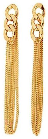 Bluelans Long Tassel Earrings Set Of 2 (Gold)