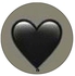Heart Printed Pop Socket Phone Holder Black/Grey
