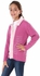 Girls' Winter Wool Knitted Jacket - Fuchsia Color