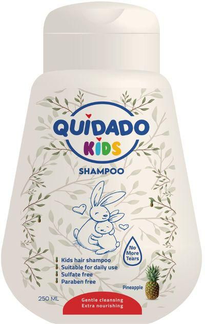 Quidado Kids كويدادو كيدز شامبو للأطفال غني ب( زيت الجوجوبا + البانثينول + زيت اللوز الحلو) لشعر عالي الترطيب وخالي من الهيشان