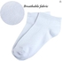FABRIK 15 Pack (WHITE+BLACK) Kids' Half Cushion Low Cut Athletic Ankle Socks Boys Girls Ankle Socks