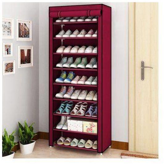 Free Standing Shoe Rack Organizer with Cover