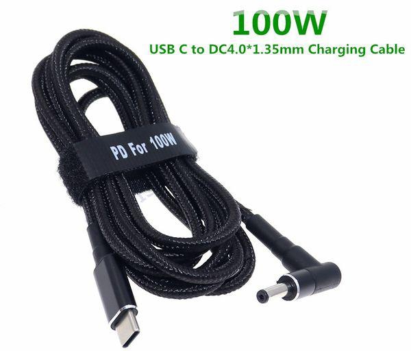 100W USB Type Power Adapter Converter To 4.0*1.35mm Dc