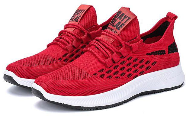 Kime Men Beehive Flying Knit Sneakers SH32560 - 6 Sizes (3 Colors)