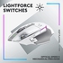 Logitech G502 X PLUS LIGHTSPEED Wireless RGB Gaming Mouse - Optical with LIGHTFORCE hybrid switches, LIGHTSYNC RGB, HERO 25K sensor, compatible PC macOS/Windows White