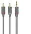 Philips 3.5mm Stereo To 2RCA Audio Cable 1.5m Grey