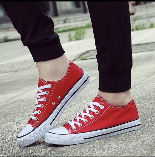 Fashion Red Canvas Shoes With Laces price from jumia in Kenya - Yaoota!