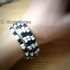 O Accessories Glasses Chains _silver Metal_white & Black Beads