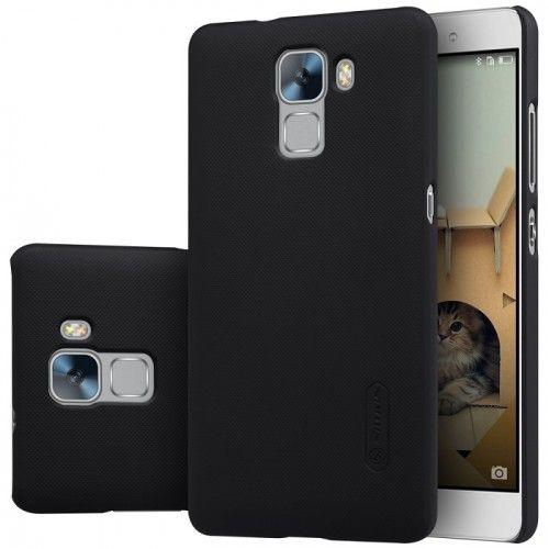 Nillkin Frosted Shield Back Cover For Huawei Honor 7 / Screen Protector Included / Black