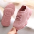 Elastic Kids Sneakers Knitting Toddler Sports Shoes Boys Girls Daddy Shoes Pink