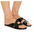 Fashion Classy Leather Palm Slippers-Black