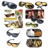 Two Pairs Of Glasses Set Night Vision Sunglasses HD Vision Multi Colour