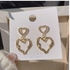 SWEET MEMORY Women Charm Jewelry Heart-shaped Stud Earrings