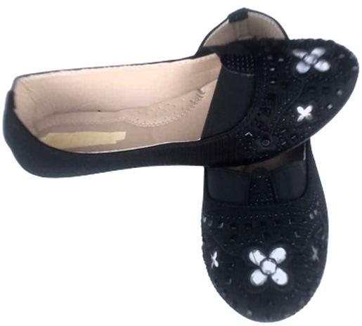 Black Flat Shoe For Ladies