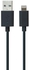 iLuv Apple Lightning Charge & Sync Cable, Black
