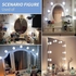 10 LED Vanity Mirror Lamps, Hollywood Door Control, 3 Colors, 12V USB Bulb