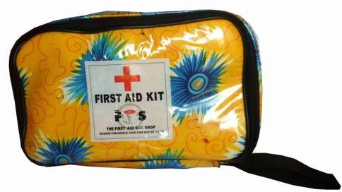 The FABS Ankara Rectangular Pouch First Aid Kit (yellow And Blue)
