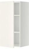 METOD خزانة حائط مع أرفف, أبيض/Veddinge أبيض, ‎40x80 سم‏ - IKEA