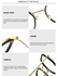 Anti Blue Ray Light Glasses For Screens Black-Gold Frame