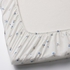 RÖDHAKE Fitted sheet for cot, white/blueberry patterned, 60x120 cm - IKEA