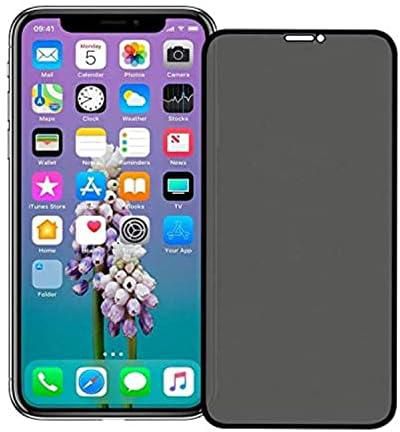 (2-Pack) Privacy screen Protector for 2019 iPhone 11 Pro/iPhone X/XS (Full-Coverage) anti-spy Tempered Glass with Easy Installation Tray(5.8 inch)