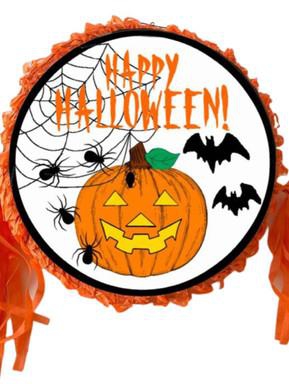 Happy Halloween Pinata for Kids, Pumpkin Pinata for Halloween Party