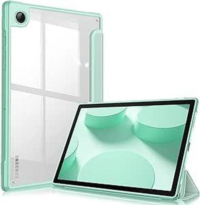 Next store Slim Case Compatible with Samsung Galaxy Tab A8 10.5 Inch 2021 Model (SM-X200/X205), Shockproof Cover with Clear Transparent Back Shell, Auto Wake/Sleep (Light Green)