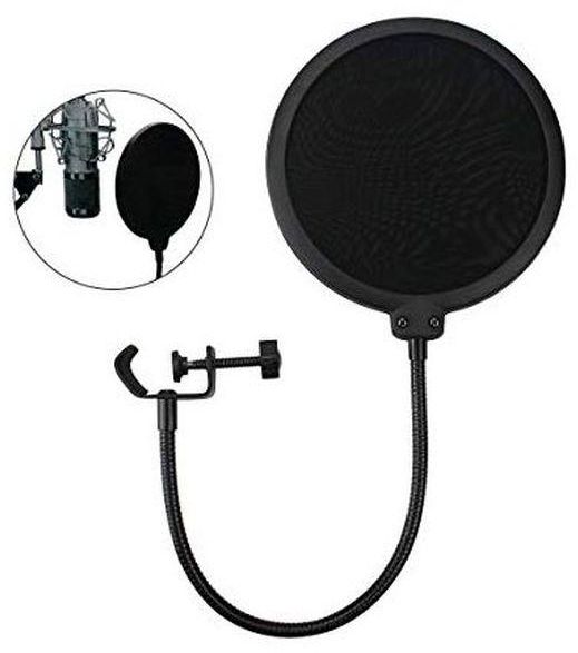 Pop Filter For Studio Microphone Pop Shield Mic Wind Screen For Better Vocal Recordings