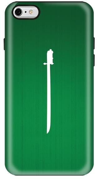 Stylizedd Apple iPhone 6 Plus Premium Dual Layer Tough Case Cover Matte Finish - Sword of Saudi