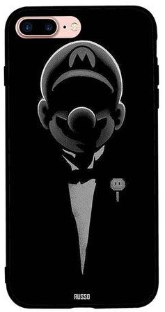 Skin Case Cover -for Apple iPhone 8 Plus Cover Mario BNW Cover Mario BNW