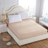 Protective Cotton Bed Sheet Set - 4 Pcs - Cafe