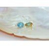 Vera Perla 18k Gold 10mm Genuine Oval Cut Swiss Blue Topaz 0.24Ct Genuine Diamonds Earrings - VP0414
