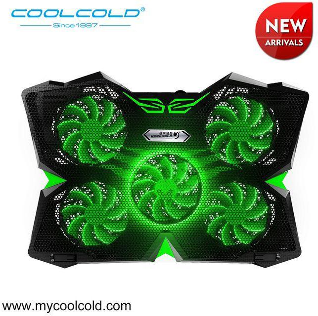 Gaming Laptop Cooler Cooling Pad With 5 LED Fans For 12-17 Laptop