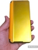 حافظة سمارت فيو جلدية قابلة للطي لهاتف أوبو إيه 57 / إيه 77 / إيه 77 إس اللون ذهبي غطاء أكريليك لامع شفاف
