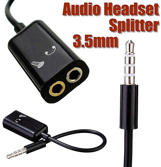 3.5mm TRRS Stereo Audio Male to Earphone Headset + Microphone Adapter For IPhone