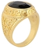Men Golden Ring - Zinc Alloy - Size10