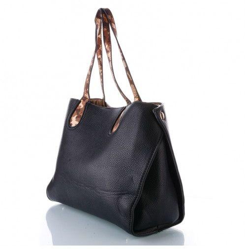 Decency Casual Hand Bag for Women , Leather , Black