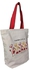 Earthsave Canvas Zipper Tote Bag for Women | Printed Multipurpose Cotton Bags | Cute Hand Bag for Girls