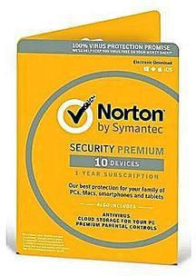 Norton NORTON INTERNET SECURITY DELUXE LICENSE KEY - 10 USERS***