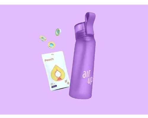 Keemosellz Air Up Water Bottle, Fruit Flavoured Water Bottle with 3 Flavour Pods – BPA Free, 0 Sugar 0 Calorie for Kids, Gym And Outdoor Activities, (Purple)