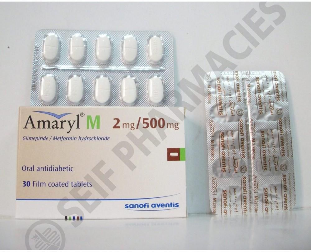 amaryl 2mg 500mg