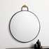 Geometric Hook Round Wall Mirror - 30"