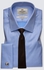 Hawes & Curtis Men's Formal Blue Slim Fit Shirt With Semi Cutaway Collar - Double Cuff