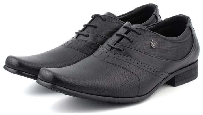 LR LARRIE Men's Flexible Business Oxford Shoes - 7 Sizes (Black)